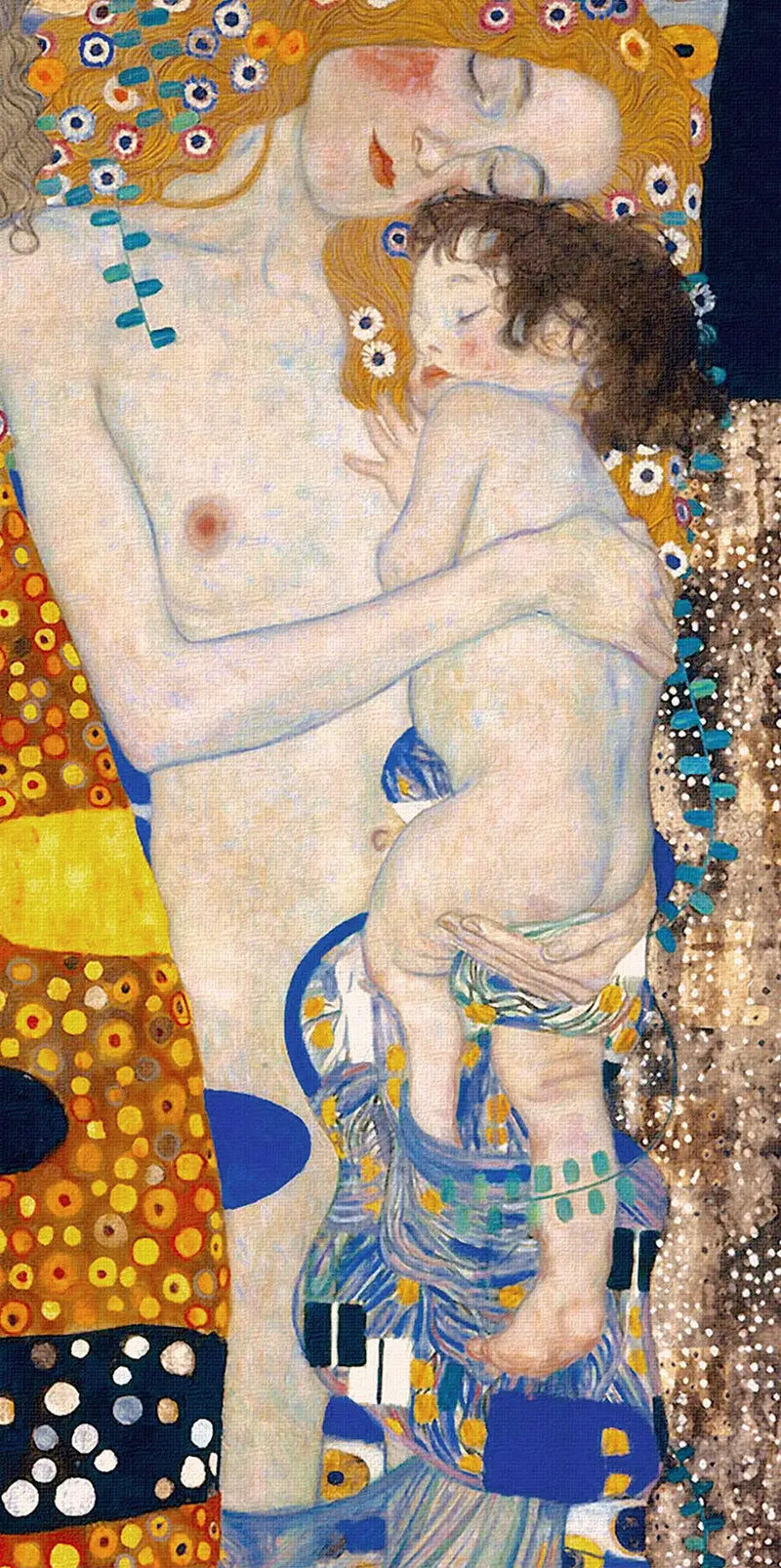 👩‍👦 Mor och barn (Detalj II från Les Trois Âges de la Femme) – Gustav Klimt (1905)