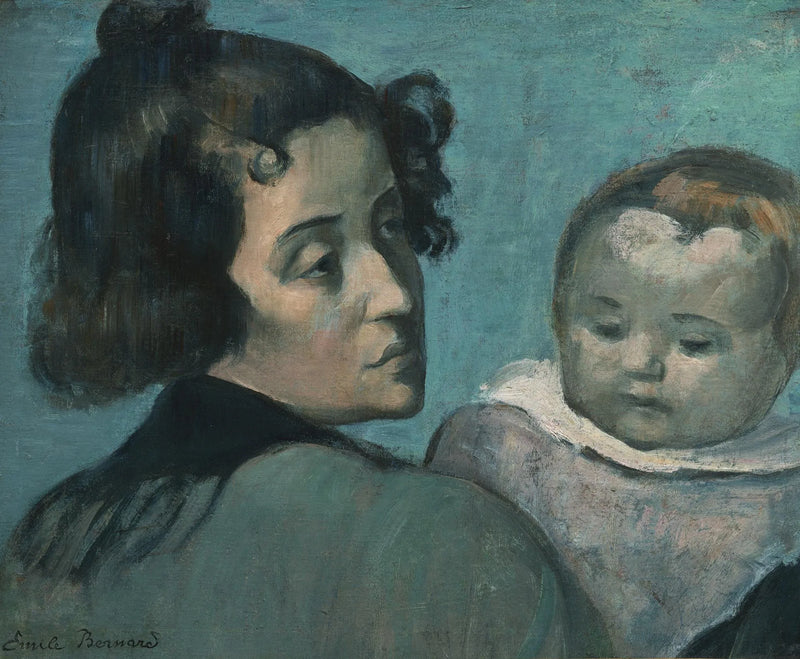 Mor och barn - Émile Bernard