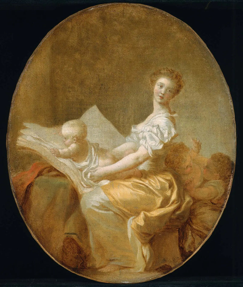 Mor och barn - Jean-Honoré Fragonard