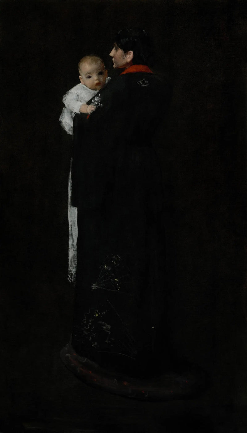 Mor och barn (Det första porträttet) - William Merritt Chase
