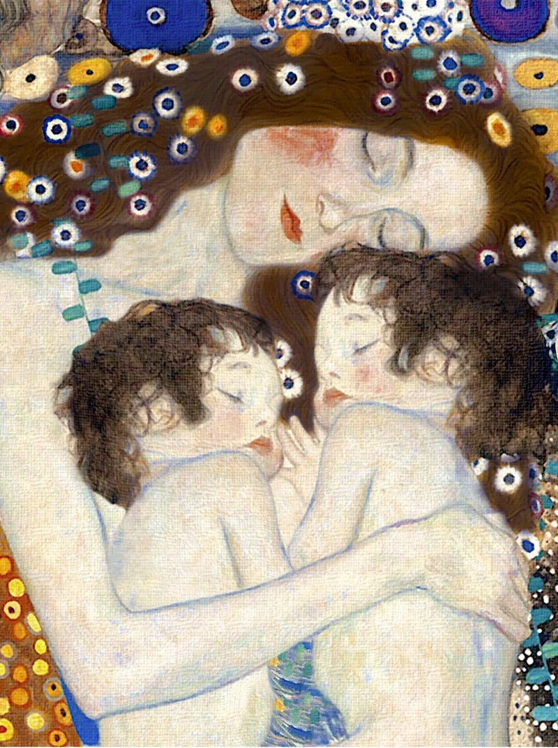 👩‍👧‍👦 Mor och barn – Light-version (Detalj II från Les Trois Âges de la Femme) – Gustav Klimt (1905)