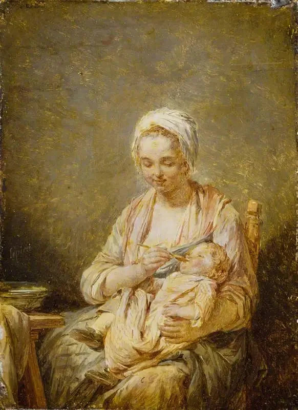 Mor som ammar sitt barn - Nicolas-Bernard Lépicie