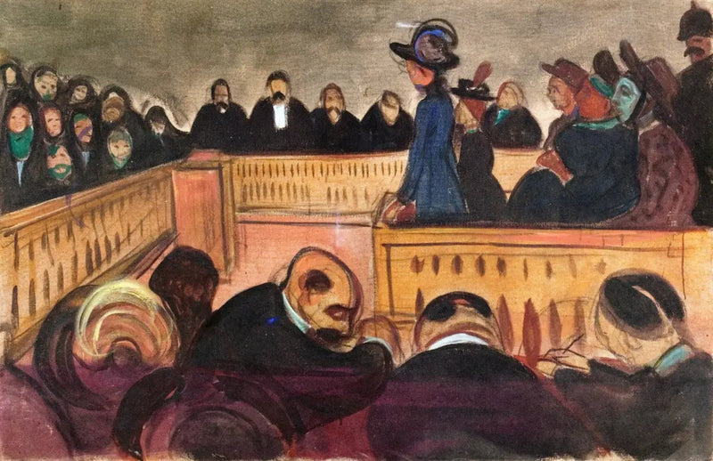 Adoptivmödrar i domstolen - Edvard Munch