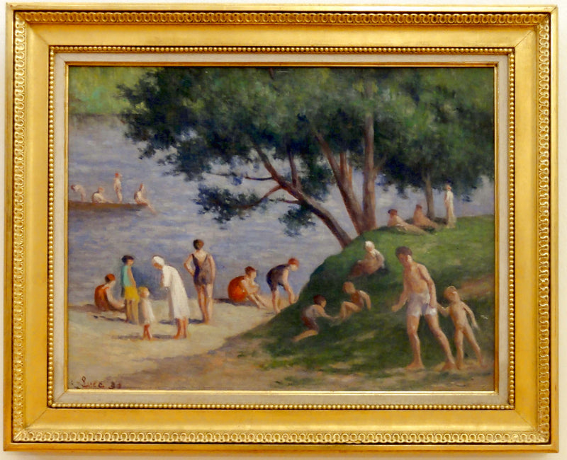Méricourt, stranden - Maximilien Luce
