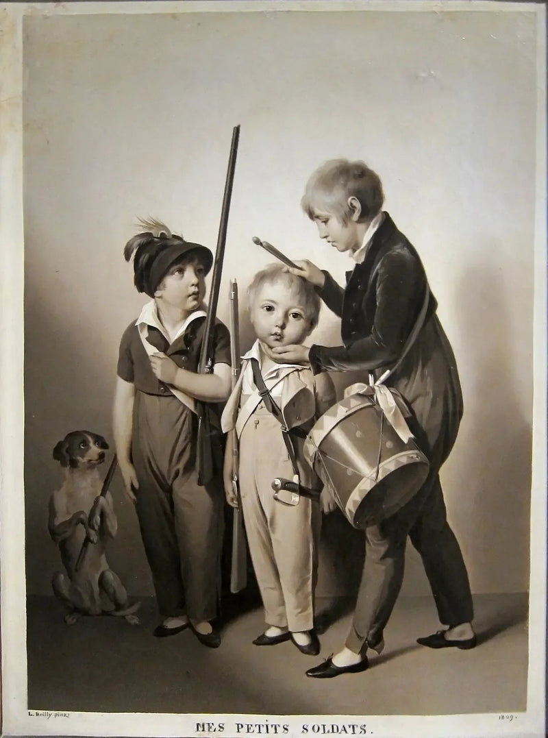 Mina små soldater - Louis-Léopold Boilly