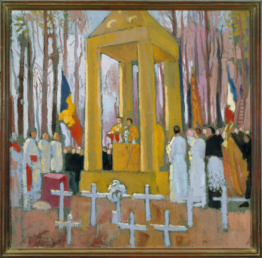 Mässa framför Ernest Psicharis grav - Maurice Denis