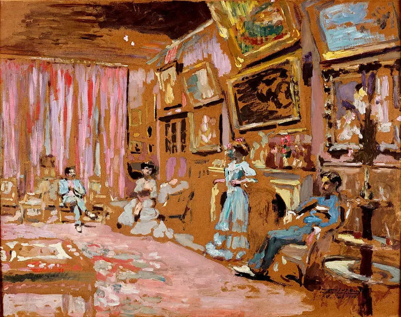Herr och fru Josse och Gaston Bernheim-Jeune på 107, avenue Henri Martin - Édouard Vuillard