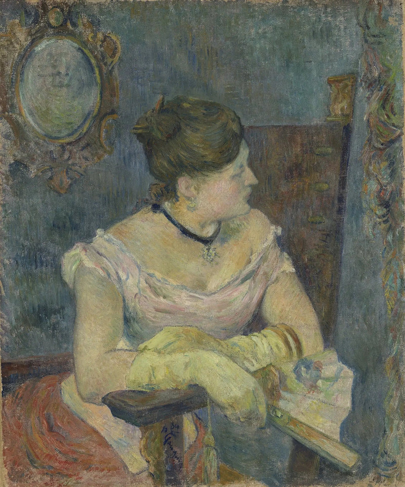 Mette Gauguin i aftonklänning - Paul Gauguin