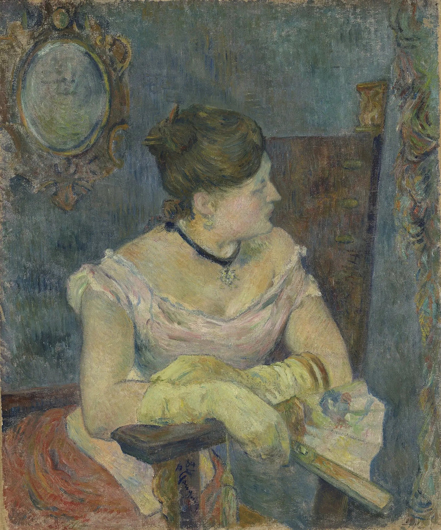 Mette Gauguin i aftonklänning - Paul Gauguin