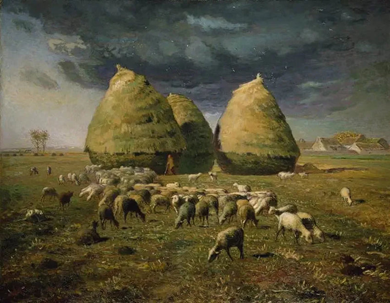 Höbalar, höst - Jean-François Millet