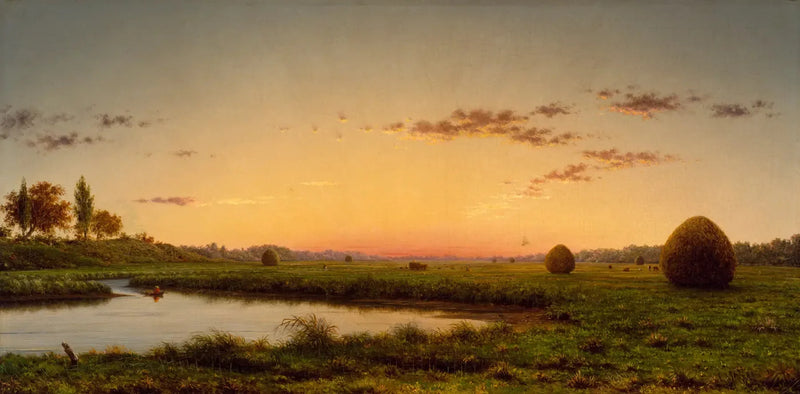 Höbalar i Newburyport-sjöarna - Martin Johnson Heade