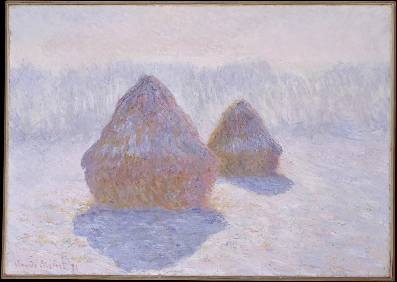Kvarnar, vintereffekt - Claude Monet