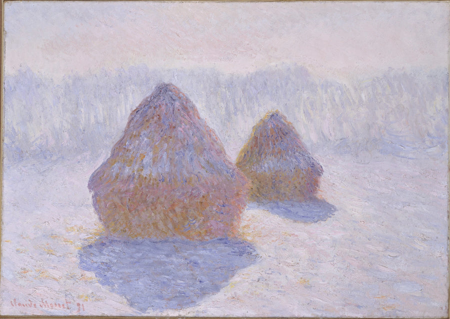 Kvarnar, vintereffekt - Claude Monet