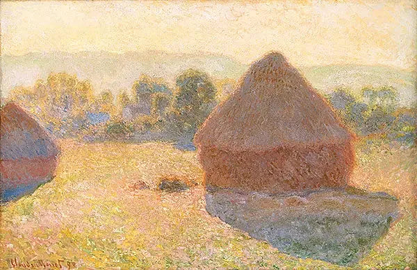 Kvarnar, mitt på dagen - Claude Monet