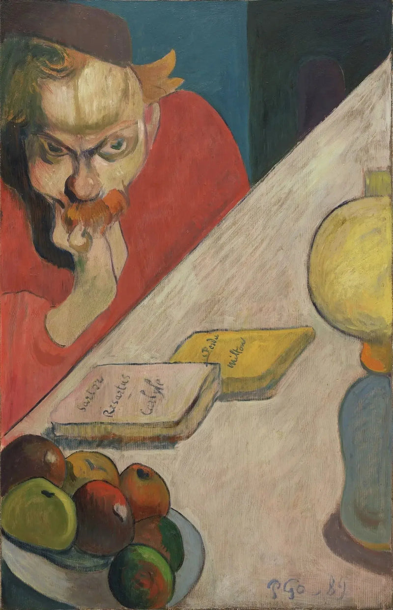 Meyer de Haan (Under lampan) - Paul Gauguin