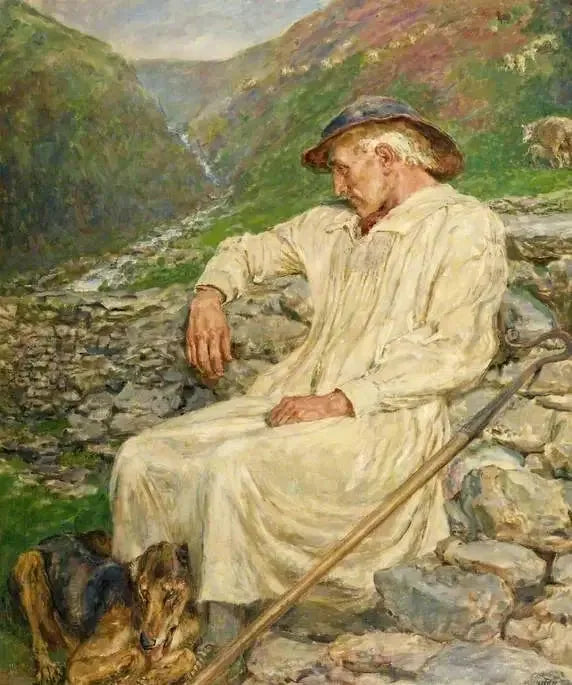 Michel och den ofärdiga fårstallet - Briton Rivière