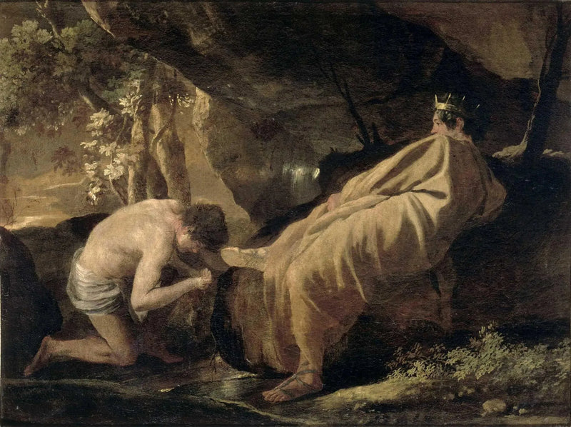 Midas vid Pactolens källa - Nicolas Poussin