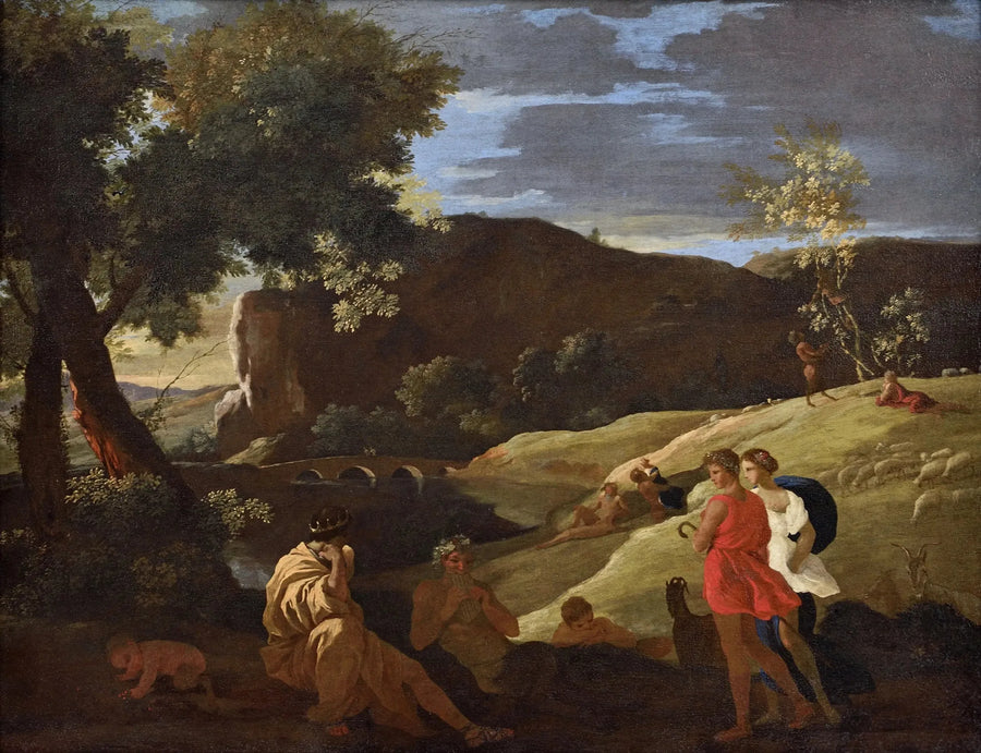 Midas, Pan och herdar - Nicolas Poussin