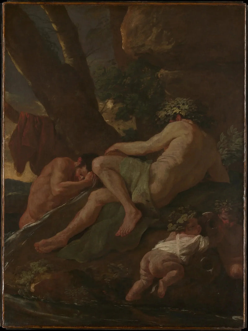 Midas som tvättar sig i Pactole - Nicolas Poussin