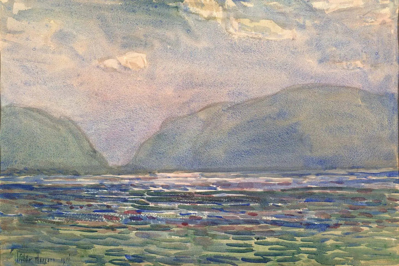 Midi över Newburgh - Childe Hassam