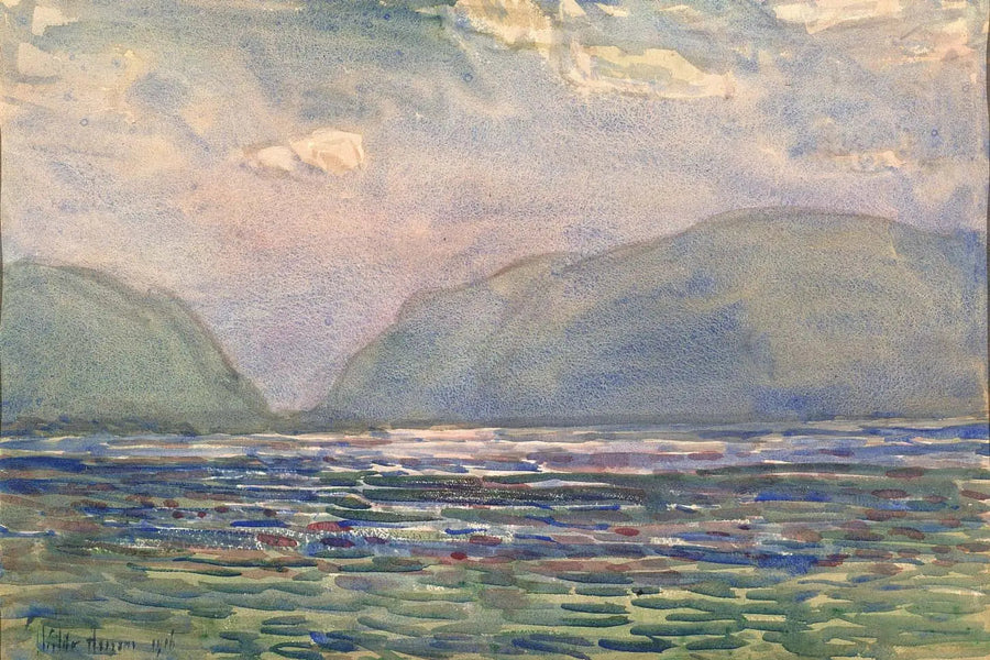 Midi över Newburgh - Childe Hassam