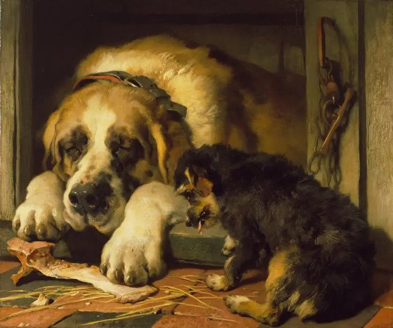 Misstänkta smulor - Edwin Henry Landseer
