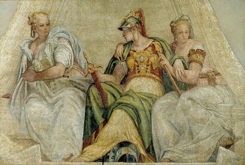Minerva mellan geometri och aritmetik - Paul Véronèse