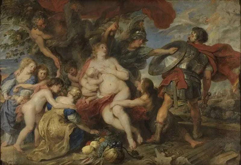 Minerve skyddar Mars fertilitet - Peter Paul Rubens