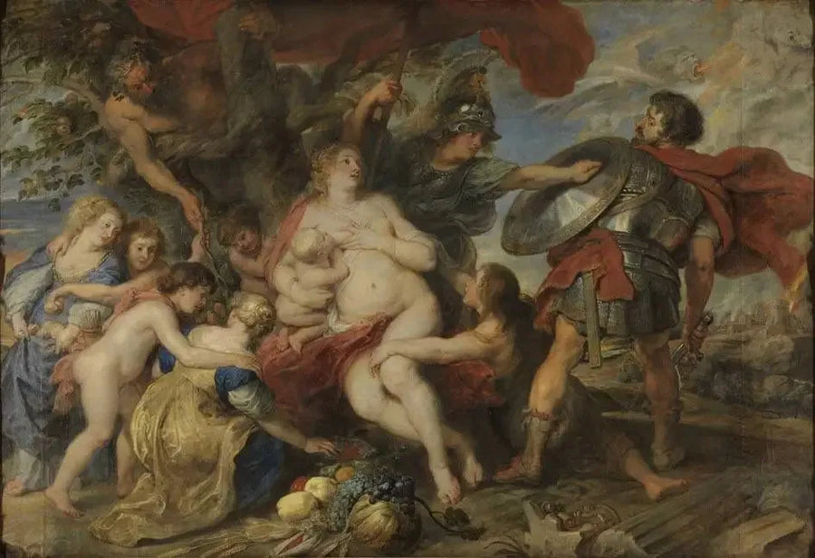Minerve skyddar Mars fertilitet - Peter Paul Rubens