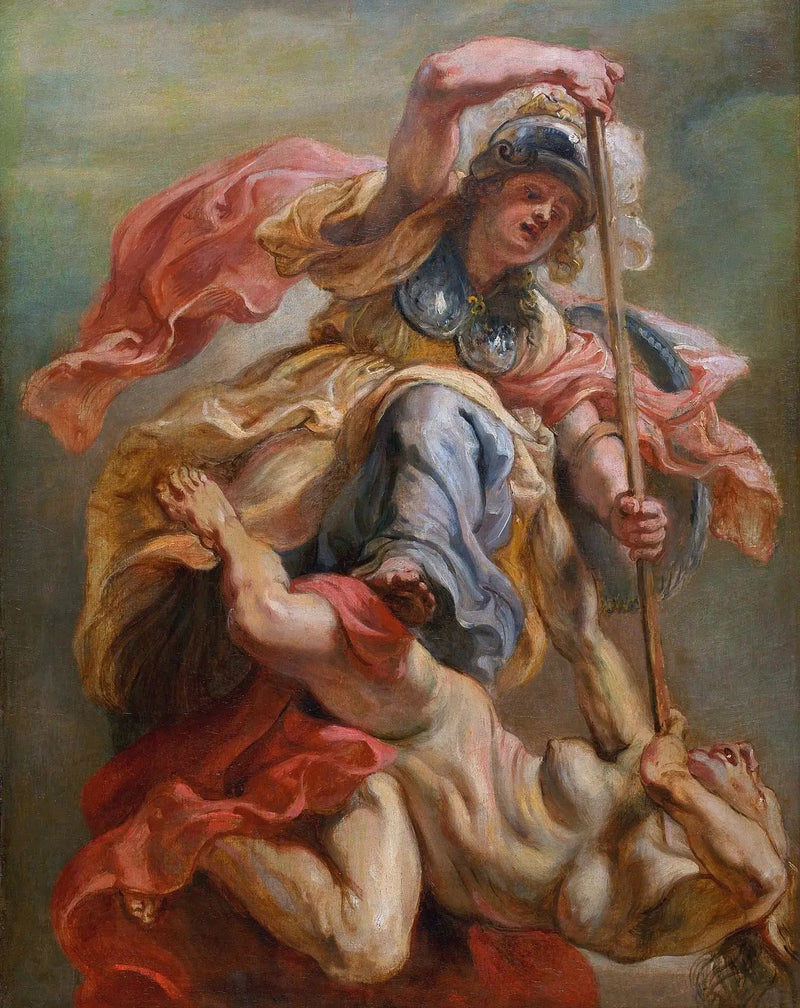 Minerve som övervinner okunnighet - Peter Paul Rubens