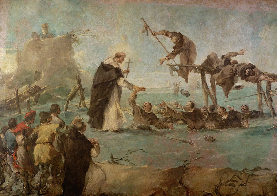 Mirakel av en dominikansk helgon - Francesco Guardi