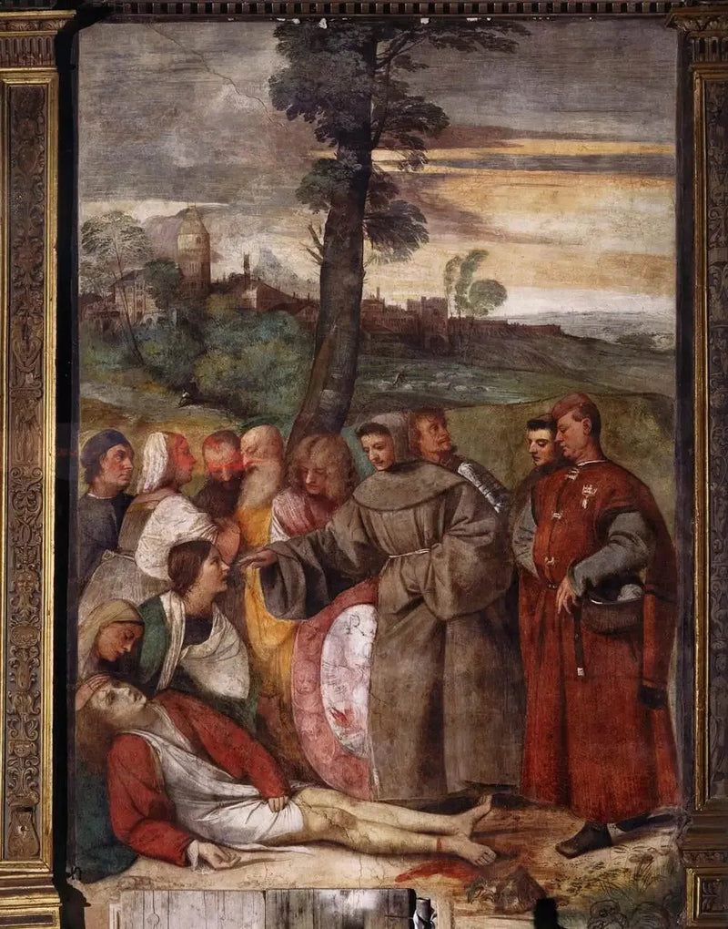 Mirakel av den botade foten - Titian