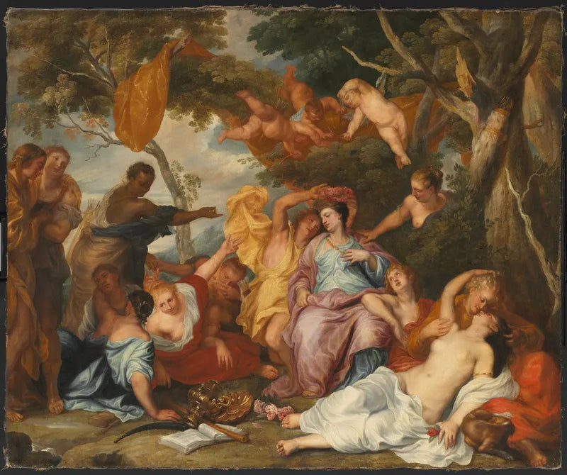 Blåbär som krönar Amarillis - Antoine van Dyck