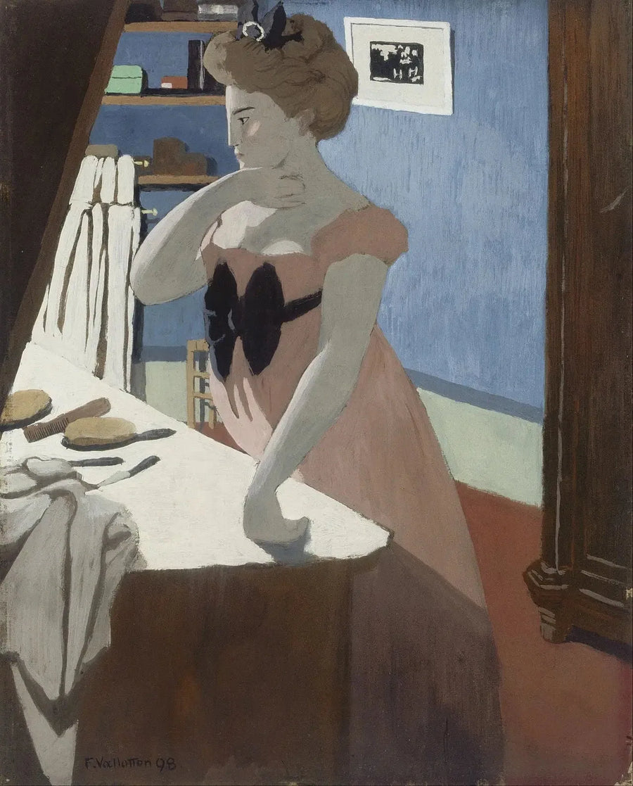 Misia vid sin frisörstol - Félix Vallotton