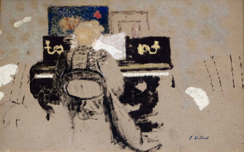 Misia vid piano - Édouard Vuillard