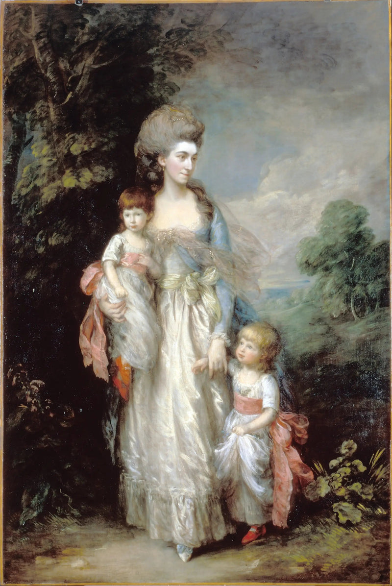 Miss Elizabeth Moody och hennes söner Samuel och Thomas - Thomas Gainsborough