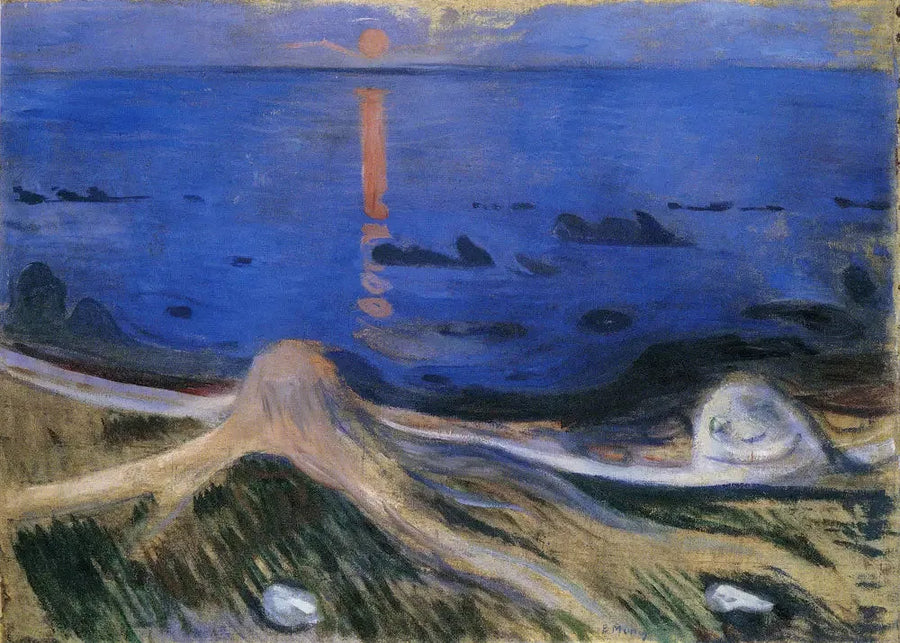 Mystik vid stranden - Edvard Munch