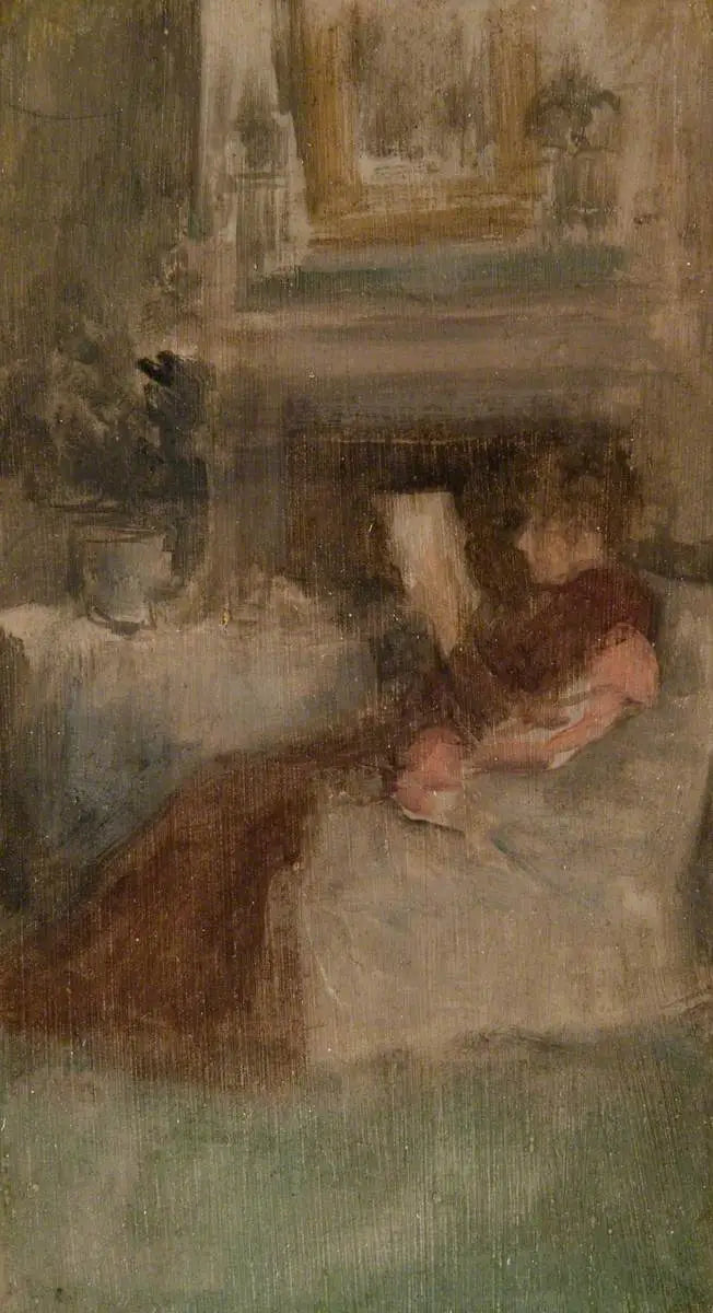 Mlle Ethel Philip läser - James Abbott McNeill Whistler
