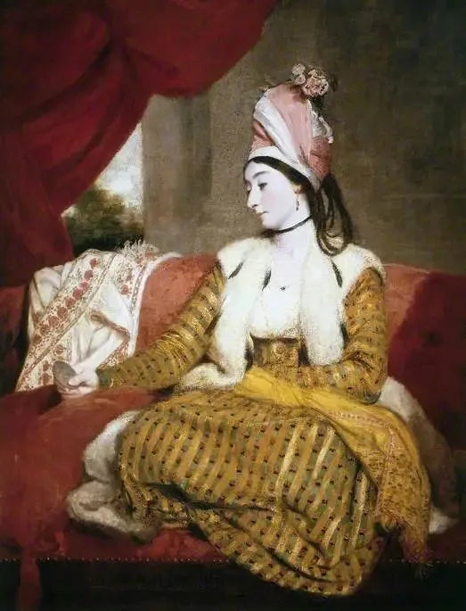 Fru Baldwin (1763–1839), i orientaliskt klädsel - Joshua Reynolds
