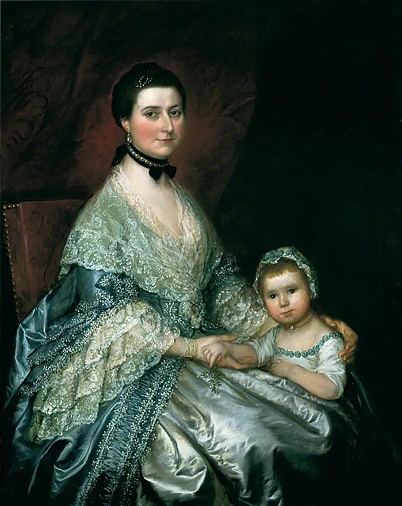 Fru Bedingfield och hennes dotter - Thomas Gainsborough