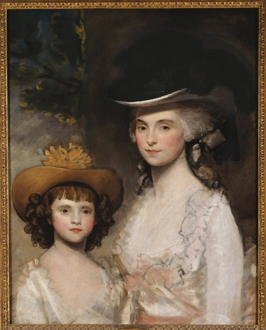 Fru Blades och hennes dotter - Gilbert Stuart