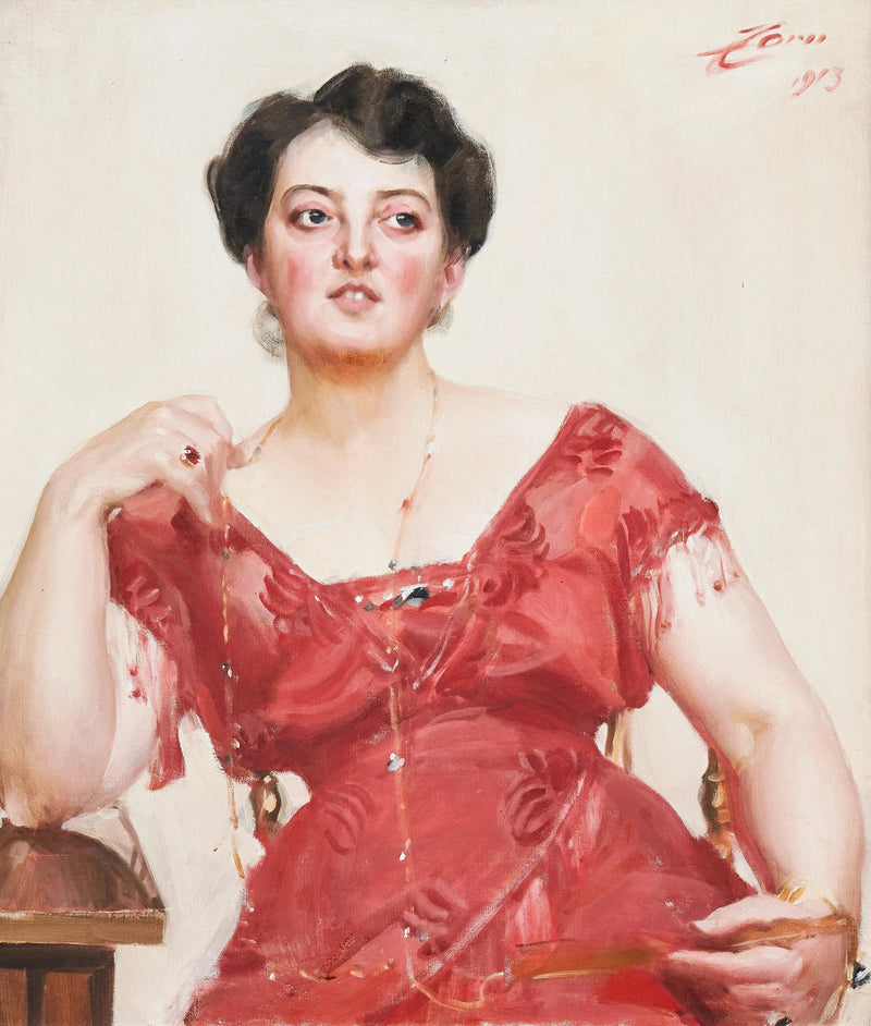 Fru Dagny Pineus - Anders Zorn