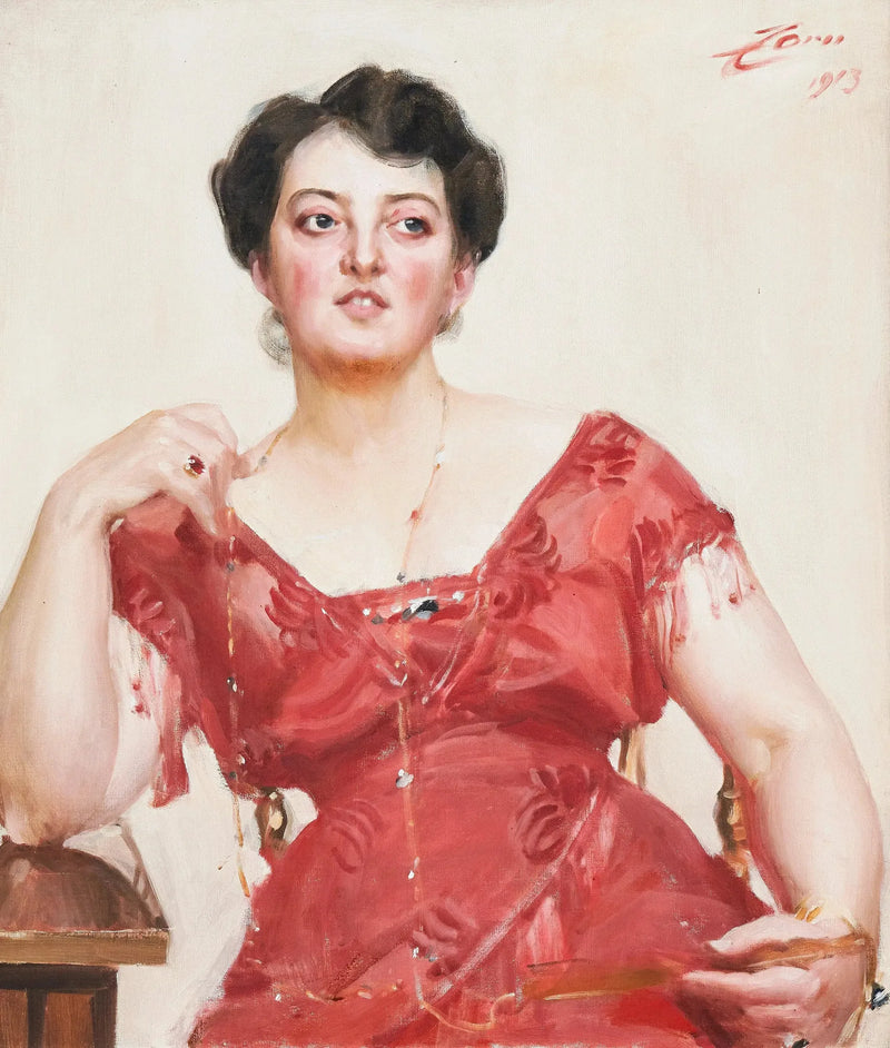 Fru Dagny Pineus - Anders Zorn