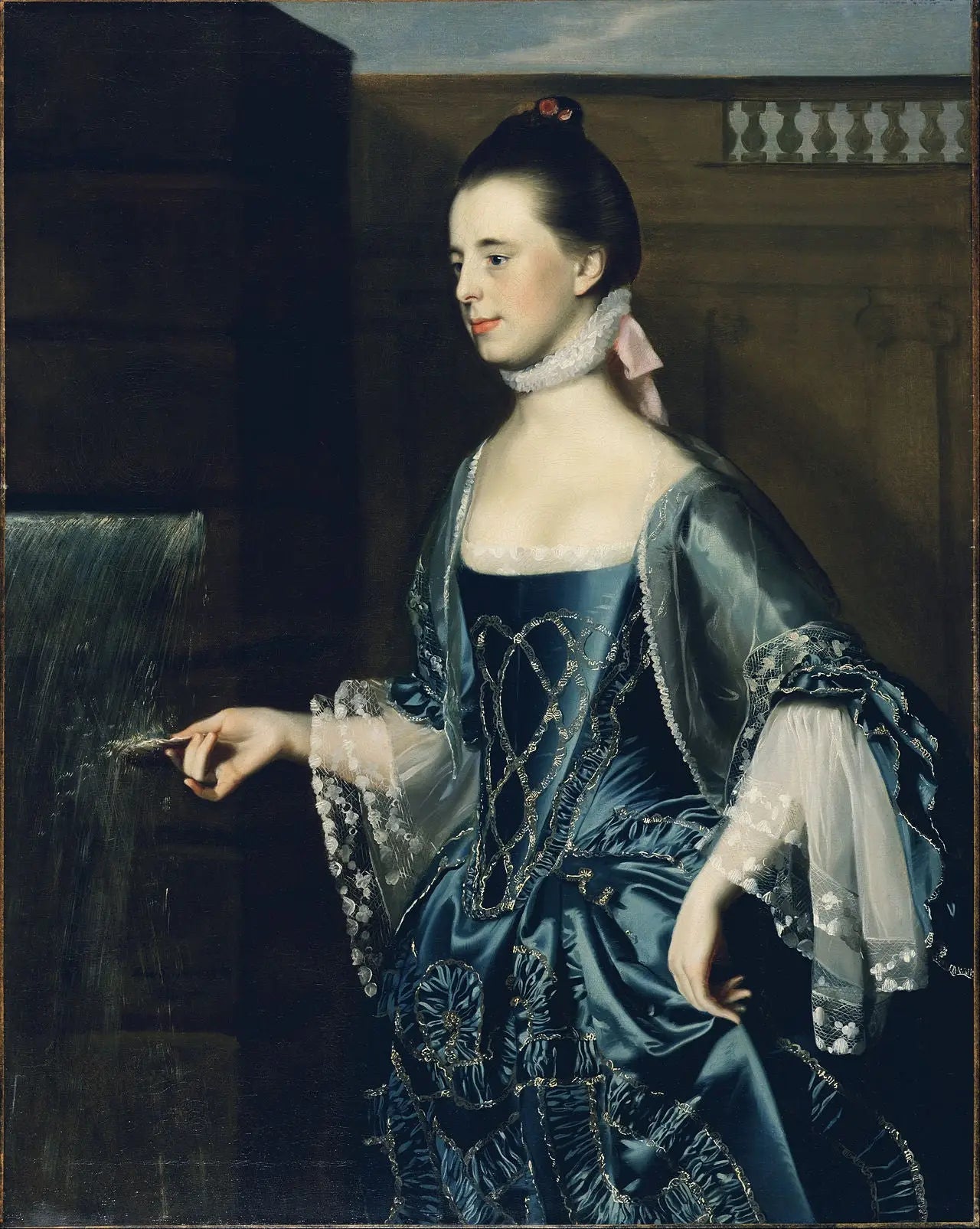 Mme Daniel Sargent (Mary Turner) - John Singleton Copley image 1 reproduction de peinture à l’huile