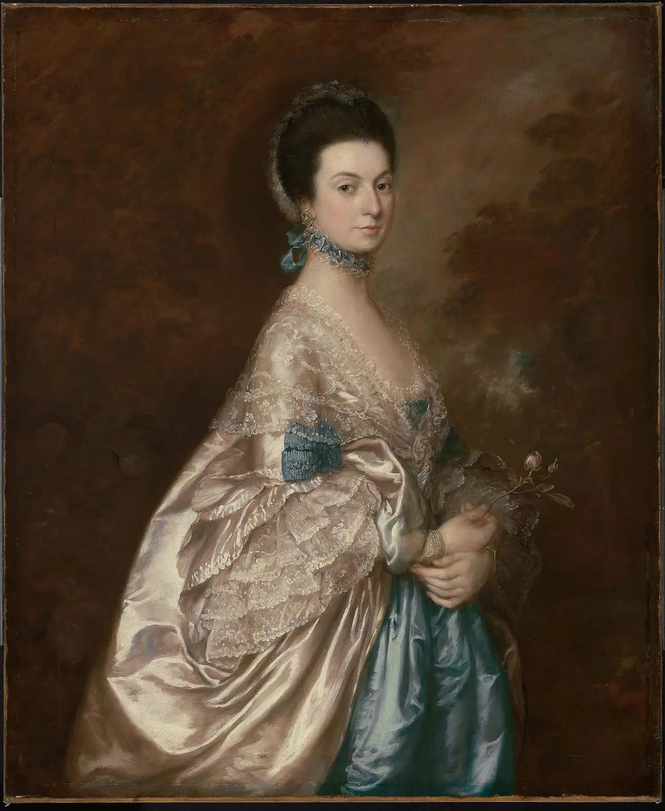 Mme Edmund Morton Pleydell - Thomas Gainsborough image 1 copie de tableau peinte à la main
