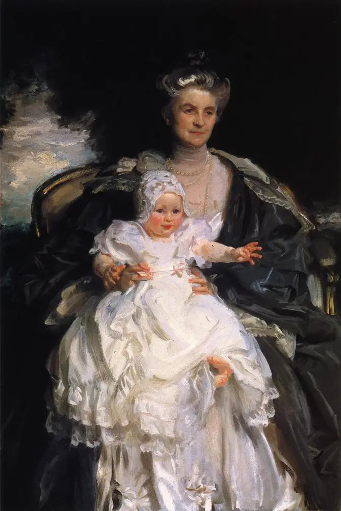 Fru Henry Phipps och hennes barnbarn Winston - John Singer Sargent