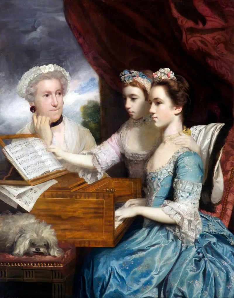 Fru James Paine (död 1766) och damerna Paine (Charlotte, född 1751, och Mary, 1753-1798) - Joshua Reynolds