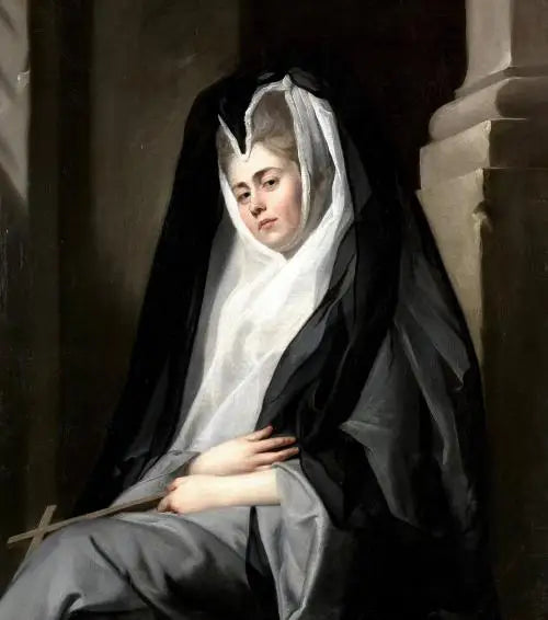 Fru Mary Robinson i en nunnes roll - John Singleton Copley