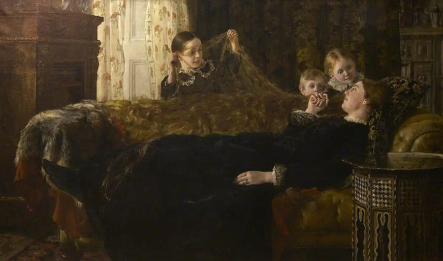 Fru Mortimer Collier och hennes familj - John Collier