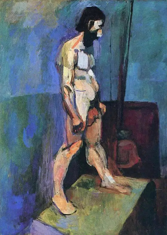 Reproduction du tableau « Modèle masculin - Henri Matisse » par Alpha Reproduction en peinture à l’huile